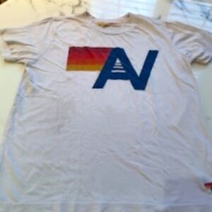AVIATOR NATION Kids size 12 white tee shirt
